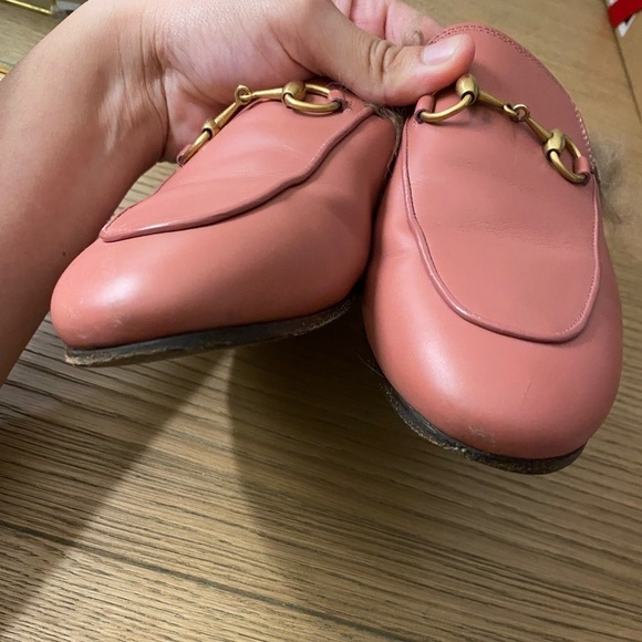 Gucci pink princetown mules with fur - Picture 8 of 12